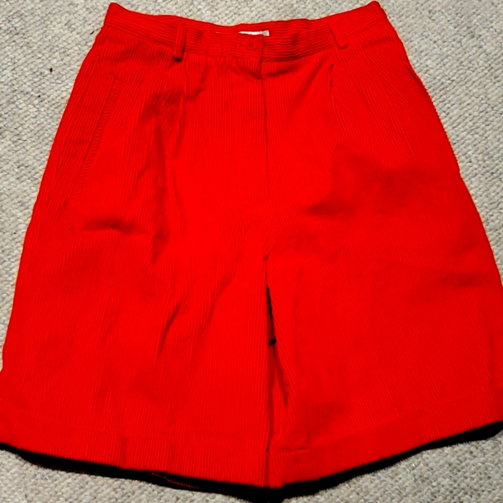 Chaus orange corduroy shorts, size 8